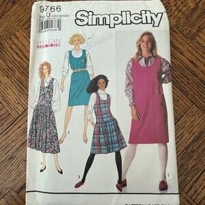 VINTAGE 90S SIMPLICITY 9766 16-20 WOMENS DRESS PATTERN UNCUT